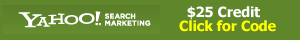 Yahoo! Search Marketing Credit - $25