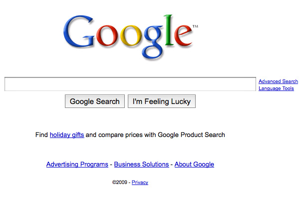 Google's Landing Page